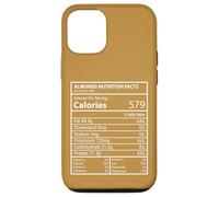 Valori nutrizionali delle mandorle Macro Tracker Funny Nut Label Design Custodia per iPhone 12/12 Pro