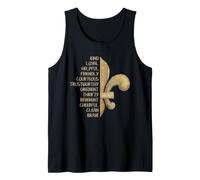 Valori Scout Fleur De Lys Simbolo Troop Motto WordsBrave Canotta