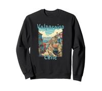 Valparaiso Cile Vintage Costiera Viaggio Vacanza Vacanza Felpa