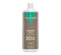 VALQUER Acqua ossigenata in crema stabilizzata 20 volumi 6% | Agente ossidante per colorazione e decolorazione permanente dei capelli | Vegano con ingredienti di origine naturale | Professionale | 1 L