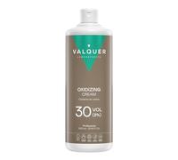 VALQUER Acqua ossigenata stabilizzata in crema 30 volumi 9% | Attivatore capelli per colorazione e decolorazione permanente | Vegano con ingredienti di origine naturale | Professionale | 1 L