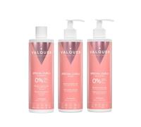 VALQUER Kit Curly Girl Shampoo, Maschera e Booster Ricci | 400+275+300 ml | Routine completa per ricci definiti | Idratazione intensa con cheratina vegetale e mais | Vegano