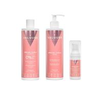 VALQUER Kit Curly Girl Shampoo, Maschera e Siero | 400+275+30 ml