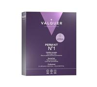 VALQUER Kit permanente professionale n. 1 per capelli normali | Trattamento permanente modellante per ricci | Definisce i capelli ricci con tecnologia Vplex e morbidezza setosa | 215 ml