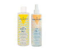 Valquer Laboratorios Pack Shampoo e balsamo preventivo per bambini in età scolare. Prevenzione dei pidocchi. Con olio di melaleuca - 400 ml + 300 ml