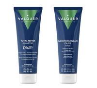 VALQUER Pack Shampoo e Maschera Capelli all'Oliva | 360 ml | Riparazione e idratazione | Con oliva, aloe vera e Phytokeratin | Senza solfati, sale e siliconi | Formula vegana