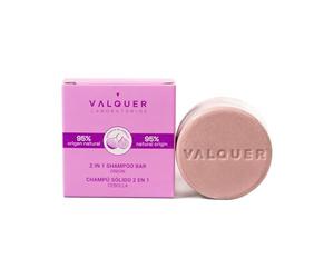 Valquer Profesional Laboratorios - 2 in 1 solid shampoo (shampoo and conditioner) - 95% natural ingredients - All hair types - Vegan - Organic Shampoo - 70 Gr