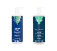 Valquer Professional Pack Shampoo + Maschera Total Repair effetto ghiaccio (1L, 2 unità). Senza sale, senza siliconi e senza solfati. Capelli danneggiati e secchi.