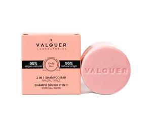 VALQUER Shampoo Solido 2 in 1 Capelli Ricci | 70 g | Definisce i ricci e controlla il crespo | Metodo Curly Girl | Formula Zero vegana