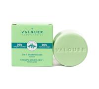 VALQUER Shampoo Solido Riparatore 2 in 1 | 70 g | Ripara e idrata i capelli danneggiati | Con estratto di soia | Formula Zero vegana
