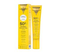 VALQUER Siero solare viso invisibile SPF 50+ | Crema idratante anti-età resistente all'acqua | Protezione UV leggera per tutti i tipi di pelle | Vegano | 40 ml