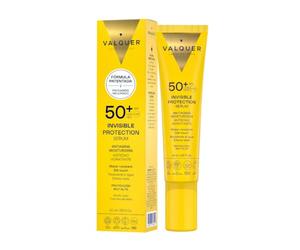 VALQUER Siero Solare Viso Invisibile SPF 50+ | 40 ml | SPF 50+ invisibile | Idrata e aiuta a prevenire il fotoinvecchiamento | Resistente all'acqua | Formula vegana