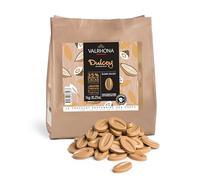 Valrhona DULCEY - Dischi di cioccolato biondo francese di alta qualità, 35% cacao, cremoso, caramello, note aromatiche per biscotti, facile da sciogliere e temperare, cremoso, equilibrato, per glasse