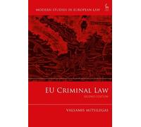 Valsamis Mitsilegas EU Criminal Law (Copertina rigida)
