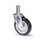 Ruota AVO 80BI 200x50 in gomma supporto girevole con perno trabattelli ponteggi