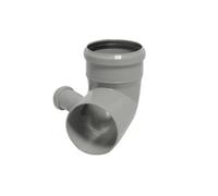 Valsir Curva in PP per Scarico WC HTB con Attacco Bicchiere DX 110/50mm, Multicolore, Standard