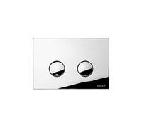 Valsir Placca Doppio Scarico a Parete ABS Meccanica P4 Cromo Lucida 4/9 lt. per Tropea S …