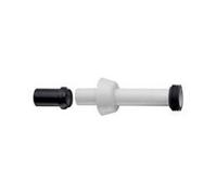 VALSIR serie VS0803511 Canotto per collegamento cassette wc da incasso completo di rosone-morsetto e riduzione 40/45 lunghezza 250 mm bianco