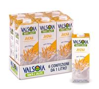 Valsoia Bevanda Avena Drink - 6 x 1L, 100% Vegetale, Senza Lattosio