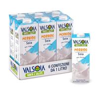 Valsoia Bevanda Soia Gusto Morbido - 6 x 1L, 100% Vegetale