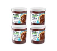 Valsoia - Crema alle Nocciole 100% Vegetale, Ricca di Fibre, Senza Glutine e Olio di Palma, Naturalmente Senza Lattosio, Ideale anche per Vegani, Vegetariani e Celiaci, 4 Confezioni da 200 g