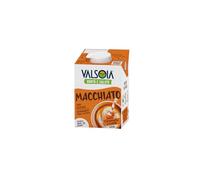 Valsoia - Macchiato Vegetale con Caramello e Caffè, a Base di Avena, Con Calcio e Vitamina B12, Senza Lattosio, Pochi Grassi Saturi, 100% Vegetale, Confezione da 500 ml