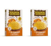 Valsugana, Polenta ai 5 Cereali Rapida, Confezione da 700g, con Mais, Riso, Grano Saraceno, Quinoa e Amaranto, Consistenza Croccante e Fragrante, Senza Glutine