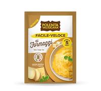 Valsugana, Polenta ai Formaggi, Facile e Veloce, Confezione da 80g, Preparato ai Formaggi, Pronta in 5 Minuti, Senza Glutine