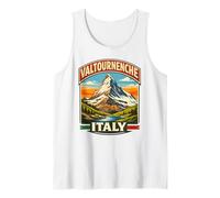 Valtournenche Italia Matterhorn Alpine Mountain Graphic Canotta