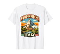 Valtournenche Italia Matterhorn Alpine Mountain Graphic Maglietta