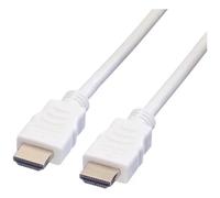 Value 11.99.5710 VALUE Cavo HDMI ad alta velocità con Ethernet, bianco, 10 m