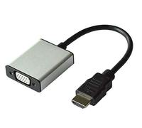 Value 12993119 Cavo Adattatore HDMI a VGA e 3,5 mm Audio (Stereo) Argento