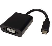 Value 12993200 Display Adapter, USB Tipo C a VGA Nero