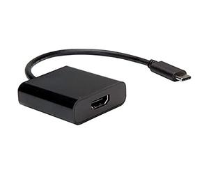 Value 12993211 Display Adapter USB Tipo C, HDMI 4 K Nero