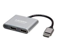 Value 14.99.3585 Distributore, splitter HDMI 3840 x 2160 Pixel Argento