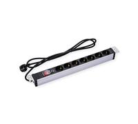 VALUE 19" 1UH PDU 7 - WAY SOCKET 45 WITH OVERLOAD PROTECTOR 2M NEW
