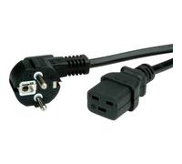 Value 19.99.1553 Cavo di rete VALUE contatto di terra IEC320-C19 16A, nero, 3 m