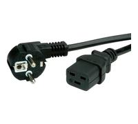Value 19.99.1553 Cavo di rete VALUE contatto di terra IEC320-C19 16A, nero, 3 m
