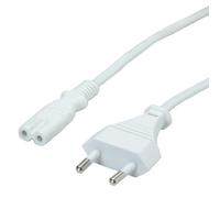 Value 19.99.2095 cavo di alimentazione Bianco 1,8 m CEE7/16 Accoppiatore C7 (VALUE Euro Power Cable Type C to C7. White. 1.8m) NEW
