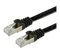 Value 21.99.0971 RJ45 Cavo di rete, cavo patch CAT 6 F/UTP 1.00 m Nero Scherma
