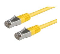 Value 21.99.1342 cavo di rete Giallo 2 m Cat6 S/FTP [S-STP] (Value CAT6 S/FTP CU Ethernet Cable Yellow 2m) NEW