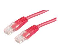 Value 21.99.1581 RJ45 Cavo di rete, cavo patch CAT 6 U/UTP 10.00 m Rosso (chia