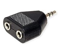 Value 3.5mm Adapter, 1x 3.5mm M to 2x 3.5mm F cavo audio
