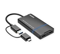 VALUE Display Adapter USB Typ A C - Dual HDMI 4K30+ 1080P ST/BU - Adapter - Digital/Daten (12.99.3206)