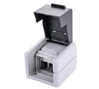 VALUE Alloggiamento da parete per 2 moduli Keystone IP44 da parete, resistente alle intemperie, grigio LAN, scatola di collegamento Keystone, alloggiamento ABS con coperchio a ribalta