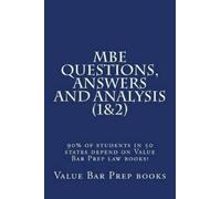 Value Bar Prep Books MBE Questions, Answers and Analysis (1&2) (Tascabile)