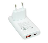 VALUE Caricatore USB con spina Euro/USA, 2 porte tipo C, 65 W