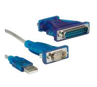 VALUE 12991160 - Convertitore USB, da connettore A a RS232/DB25, 1,8 m