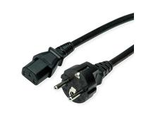 VALUE Cavo di alimentazione CEE7/7 dritto + IEC C13 dritto, 1,8 m