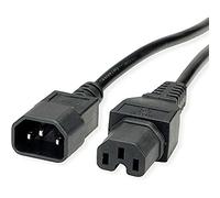 VALUE Cavo di alimentazione IEC320/C14 maschio - presa C15, nero, 0,5 m